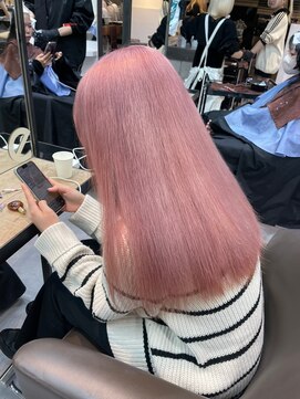 ベレーザ 渋谷(BELEZA) 6798ベビーピンク艶髪ハイトーンカラーホワイトピンク韓国ロング