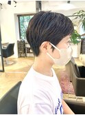 くせ毛風ベリーショートパーマショートカット前髪あり30代40代