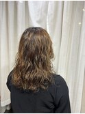 しっかりウェーブパーマミディアム