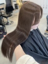 アリュウル 表参道 青山(Allure) 大人可愛い艶カラー* マロンベージュ×フェイスレイヤー/顔周り