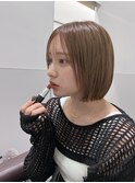 ぷつっとボブ/韓国ヘア/髪質改善/くびれボブ/表参道