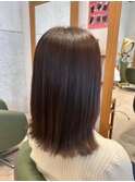 ブラウンカラー×切りっぱなしボブ【JOY DUCE_野中】