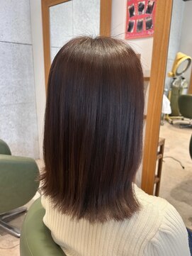 ジョイデュース(JOY DUCE) ブラウンカラー×切りっぱなしボブ【JOY DUCE_野中】
