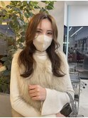 グレージュ切りっぱなしボブ前髪ありミニボブミルクティベージュ