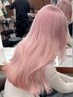 カット＋ケアブリーチ＋カラー / ￥19000  [韓国ヘアー/ハイトーン/ボブ］