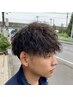 《シェービング付き》【選べる!ツイスト&スパイラル】カット＋パーマ ￥14500