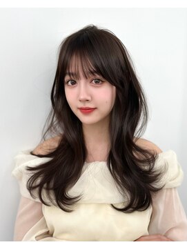 アマトウキョウ アユンチェ(AMA TOKYO×AYUNCHE) 前髪顔まわり韓国ヘアレイヤーカットサイドバンク2wayバンク韓国