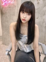 ルームバイシー 新宿(Loom. by Sea)&nbsp;ミニウルフ×チェリーブラウン[くびれヘア/イメチェン/夏]