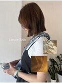 大人っぽレイヤーボブ