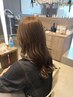 【外村限定】顔回りカット＋透明感ブリーチなしダブルカラー＋TR☆￥20350→