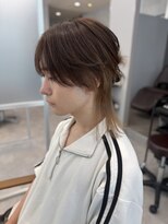 ジーナ 天神(Zina)&nbsp;ハーフアップ/ミディアムウルフ