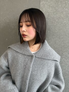 ロンドプランタン 恵比寿(Lond Printemps) 暗めカラー/グランマッシュ/デザインカラー/ショートボブ