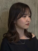 ハーフアンドハーフ(HALF and HALF) オリーブグレージュ/レイヤーカット/くびれ巻き/ヨシンモリ