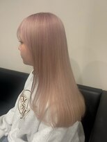 ベレーザ 渋谷(BELEZA) 17563全頭ブリーチダブルカラーハイレイヤーカット金髪ブロンド