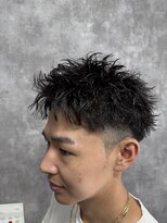 スピン 本八幡(SPIN)&nbsp;MEN’S HAIR/サーフカール/刈り上げセンターパート/本八幡