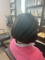 モア ヘアデザイン バイ オリジンズ つくばみどりの店(moA hair design by Origins)&nbsp;丸いボブ