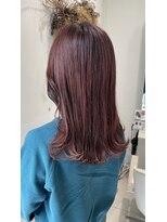 ファイブボックスヘアー 広島(five vox hair)&nbsp;ピンクレッドブラウン