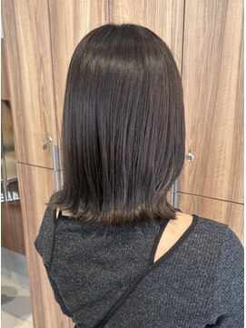 ガリカ 博多(Gallica) <ゲスト>外ハネボブにツヤ感グレージュカラー