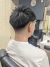 0.9mm以下のフェードカット+シャンプー+眉剃り ¥4500