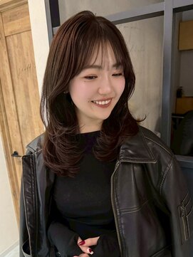 エトワ 中央店(etoi) 大分ハッシュカット胸上鎖骨下ミディアムレイヤースタイルかるめ