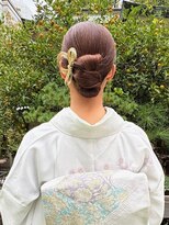 バサラ 大阪梅田店(VASARA) 訪問着 ヘアセット セミロング 和髪 まとめ髪 礼装 大阪