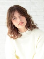 ヘアアンドメイク アース 聖蹟桜ヶ丘店(HAIR&MAKE EARTH) フェザーバングミディ【EARTH聖蹟桜ヶ丘店】