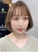 タンバルモリ ボブ ミニボブ ベージュカラー ブリーチなし
