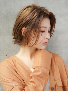 エインアンリー 表参道(AIN.ANLY.) 大人可愛い耳掛け外ハネボブ20代30代40代