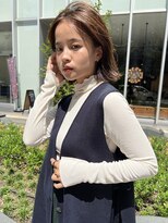 オーシャン(Ocean)&nbsp;［OCEAN Hair&Life 水田成美］ニュアンスカラー/ボブ/外ハネボブ