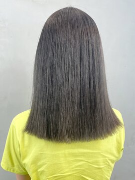 アルバム 銀座(ALBUM GINZA) グレーミディ_チェリーブラウンフェミニンロング_ba411211