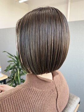 コクア(Kokua) 【艶髪】20代30代40代50代　ボブ×ハイライト×オリーブベージュ