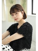 大人可愛いボブスタイル♪