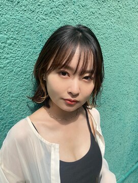 シュク 高円寺(SYUK) kanna【 高円寺 中野 】くびれボブ/イヤリングカラー