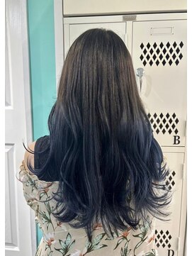 マティーナ ヘアー 池袋(Matina hair) 【グラデーション×ネイビーブルー】20代30代40代50代