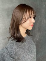 アンガーデン(Une GARDEN)&nbsp;くびレイヤー切りっぱなしボブエアリーロング美髪ピンクブラウン