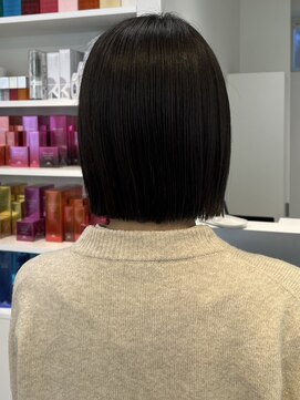 ウル 表参道(HOULe) ボブ　髪質改善　耐熱トリートメント　レイヤー　ベージュ