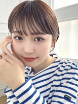 ミンクス渋谷スマートサロン(MINX shibuya smart salon)&nbsp;ショート 姫カット ダークアッシュ 魅力倍増カール シアーカラー