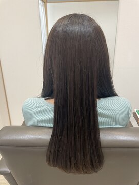 ヘア アトリエ ヴィヴァーチェ(hair atelier Vivace) グレージュ艶髪ミディ