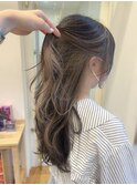 インナーカラー ミルクティーベージュ ブラウンベージュ