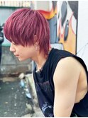 CAPSULE★ピンクアッシュ×ウルフカット