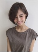ボブ/レイヤーカット/髪質改善/ウェットヘア/オリーブベージュ