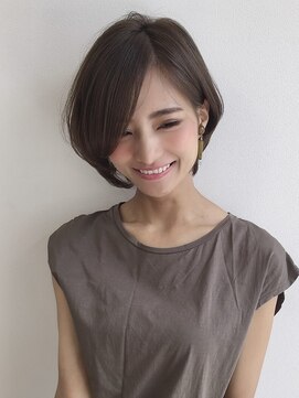 サンド 名古屋(sand) ボブ/レイヤーカット/髪質改善/ウェットヘア/オリーブベージュ