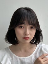 バイオレット 横浜店(Violet)&nbsp;内巻きボブ顔まわりカットダークカラーFU-06