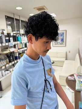 ヘアーオーパス メンズショートパーマ