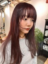 リテ(rite)&nbsp;顔まわりレイヤー×ボルドーカラー