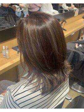 オーガニック ライフ 若葉 鶴ヶ島(organic+life) 30代40代50代/レイヤーカット/ベージュ/脱白髪染め