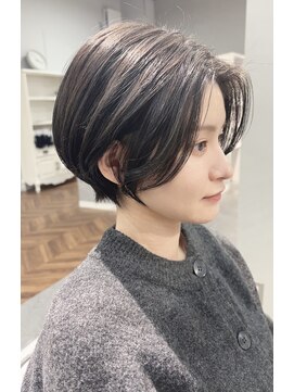 チフガーデンバイアール(Chif garden by R) ハンサムショート×ダークグレージュ