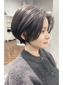 ハンサムショート×ダークグレージュ