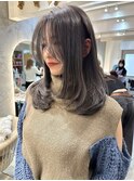 前髪カット/髪質改善/グレージュ/ハッシュカット(新潟/万代)