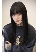 小顔似合わせカットフェミニンロング姫カット